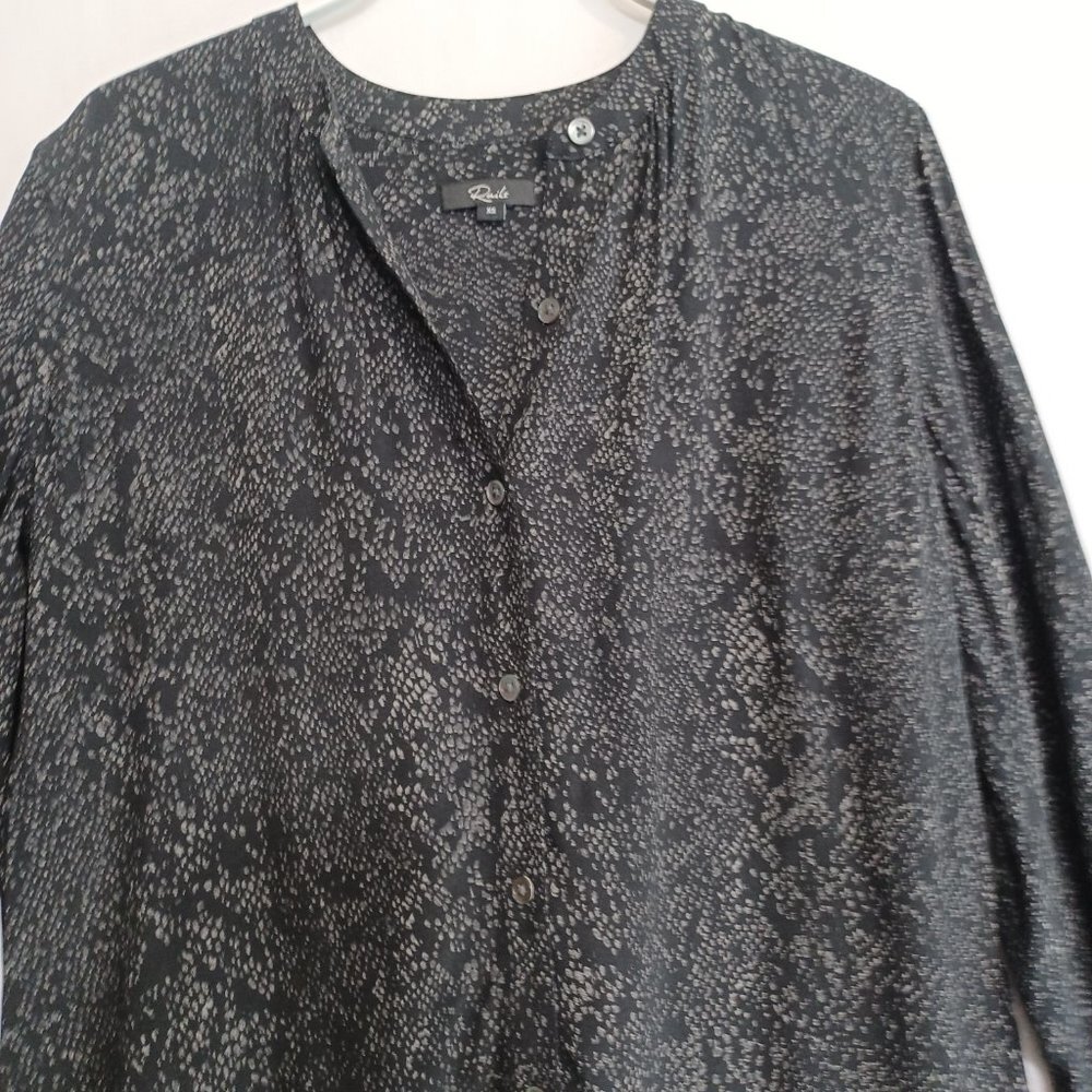 Rails Eloise Slate Python Button Front Blouse Siz… - image 4